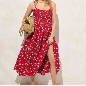 J Crew Tiered dress in brushed daisy print CJ784 $168 NWT Size XL